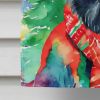 Belgian Sheepdog Christmas House Flag Large Porch Sleeve Pole Decorative Outside Yard Banner Artwork Wall Hanging, Polyester, House Size, Multicolor