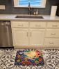 Pansies in Color Memory Foam Kitchen Mat Machine Washable Anti-Fatigue Mat Cushion Comfort Bath Mat or Kitchen Rug