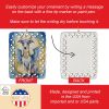 Whippet My Angel Porcelain Ornament Christmas Tree Hanging Decorations for Home Christmas Holiday, Rectangle, Gift, Multicolor