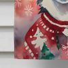 Alaskan Klee Kai Christmas House Flag Large Porch Sleeve Pole Decorative Outside Yard Banner Artwork Wall Hanging, Polyester, House Size, Multicolor