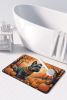 Scottish Terrier Fall Memory Foam Kitchen Mat Machine Washable Anti-Fatigue Mat Cushion Comfort Bath Mat or Kitchen Rug