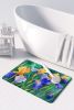 Tennessee Iris in Watercolor Memory Foam Kitchen Mat Machine Washable Anti-Fatigue Mat Cushion Comfort Bath Mat or Kitchen Rug