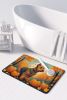 Welsh Terrier Fall Memory Foam Kitchen Mat Machine Washable Anti-Fatigue Mat Cushion Comfort Bath Mat or Kitchen Rug