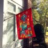 Weimaraner Holiday Christmas House Flag Large Porch Sleeve Pole Decorative Outside Yard Banner Artwork Wall Hanging, Polyester, House Size, Multicolor