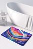 Periwinkles in Color Memory Foam Kitchen Mat Machine Washable Anti-Fatigue Mat Cushion Comfort Bath Mat or Kitchen Rug