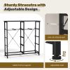 10 Drawers Fabric Cabinet, Clothes Storing, Storage Tower Organizer TV Stand, for Bedrooms, Wardrobes, Entryways, and Living Rooms, Black
