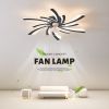 31Inches Ceiling Fan with Lights Remote Control Dimmable LED, 6 Gear Wind Speed Fan Light