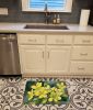 South Carolina Yellow Jessamine in Watercolor Memory Foam Kitchen Mat Machine Washable Anti-Fatigue Mat Cushion Comfort Bath Mat or Kitchen Rug