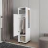 Wardrobe Boston, Bedroom, White