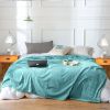 SOGA Sky Blue Throw Blanket & Bed Sofa Comforter