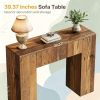 Rustic Sofa Console Table with Drawer 39 Inch Entryway Table Foyer Table Wood Living Room Decorative Storage Table