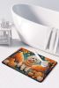 Poodle Fall Memory Foam Kitchen Mat Machine Washable Anti-Fatigue Mat Cushion Comfort Bath Mat or Kitchen Rug