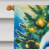 Gorilla Christmas House Flag Large Porch Sleeve Pole Decorative Outside Yard Banner Artwork Wall Hanging, Polyester, House Size, Multicolor