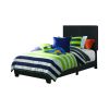 Black Twin Panel Bed