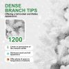 5ft Unlit White Halloween Christmas Tree with 498 Branch Tips for Holiday Decoration