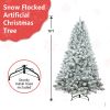 6ft Pvc Mixed Flocked light up season XmasTree Pine Cone Hinged Automatic christmas Tree Artificial