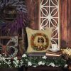 English Toy Spaniel Christmas Flowers Throw Pillow Machine Washable, Indoor Outdoor Decorative Pillow for Couch, Bed or Patio, 14Hx14W