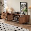 78 inch Modern TV Stand for TVs up to 85", Entertainment Center with Deep Drawers & Cable Management, Soft-Closing Hinges
