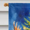 Moose Christmas House Flag Large Porch Sleeve Pole Decorative Outside Yard Banner Artwork Wall Hanging, Polyester, House Size, Multicolor