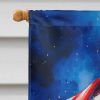 Collie Christmas House Flag Large Porch Sleeve Pole Decorative Outside Yard Banner Artwork Wall Hanging, Polyester, House Size, Multicolor