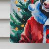 Cow Christmas House Flag Large Porch Sleeve Pole Decorative Outside Yard Banner Artwork Wall Hanging, Polyester, House Size, Multicolor
