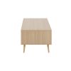 Contemporary Coffee Table in Natural and White Wood
