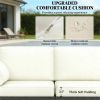 Willow Sofa, Outdoor Sofa, Terrace Sofa, Courtyard Sofa, Double Sofa, Cream White