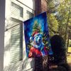 Polar Bear Christmas House Flag Large Porch Sleeve Pole Decorative Outside Yard Banner Artwork Wall Hanging, Polyester, House Size, Multicolor
