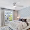 52 in. Integrated LED Farmhouse Indoor/Outdoor Nickel Smart Ceiling Fan with Remote Control