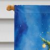 Cow Christmas House Flag Large Porch Sleeve Pole Decorative Outside Yard Banner Artwork Wall Hanging, Polyester, House Size, Multicolor