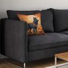 Belgian Sheepdog Fall Throw Pillow Machine Washable, Indoor Outdoor Decorative Pillow for Couch, Bed or Patio, 14Hx14W