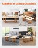 Rattan Coffee Table Rectangle Rattan Coffee Table 1-Tier for Living Room