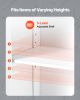 Wooden Bathroom Floor Cabinet Storage Organizer Adjustable Shelf White