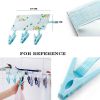 4 Pcs Simple Drying Rack Portable Travel Clothes Hanger Clothes Pin Cloth Hanger