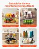 2 Tier Fruit Basket Bowl Kitchen Countertop Storage Stand Holder Banana Hanger
