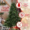 Full-Shaped 7.5FT Christmas Tree with 2441 Tips Ã¢â‚¬â€œ PE/PVC Mixed Needles, Wide Base for Large Spaces, Hinged Structure for Easy Setup
