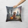 Irish Setter Spooky Halloween Throw Pillow Machine Washable, Indoor Outdoor Decorative Pillow for Couch, Bed or Patio, 18Hx18W