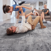 MARFI Collection 5.3X7.6 Light Grey / Abstract Area Rug Modern, Contemporary, Non-Shedding & Easy to Clean, Ideal for Living Room, Bedroom