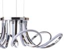 6 Petal Flower Chandelier Integrated LED Strip, Dimmable, Chrome