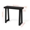 36 inch Console Table, Modern Wooden Desk for Behind the Couch, Rectangular Entryway Table, Slim Sofa Table for Hallway, Bedroom, Living Room