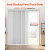 Panel Track Blinds, Extendable Track from 45.8 in to 86 in W, Trimmable Panel Curtains Up to 96 in H