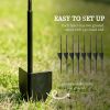 Garden Fence, 4 Pack Steel Fence Panels, 11.5' L x 43" H, Rust-Resistant Decorative Border Flower Edging for Yard, Landscape, Patio, Outdoor Decor, Wa