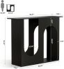 Sofatisch Narrow Console Table behind Couch with Vaulted Design Living Room Furniture Compact Storage Solution