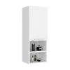 DEPOT E-SHOP Savona Medicine Single Door Cabinet, Two Interior Shelves, Two External Shelves, White