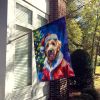 Labradoodle Christmas House Flag Large Porch Sleeve Pole Decorative Outside Yard Banner Artwork Wall Hanging, Polyester, House Size, Multicolor