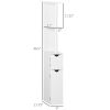 kleankin Bathroom Storage Cabinet with Open Shelves, White