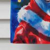 Pit Bull Terrier Christmas House Flag Large Porch Sleeve Pole Decorative Outside Yard Banner Artwork Wall Hanging, Polyester, House Size, Multicolor