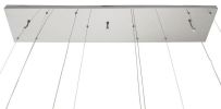 5 Hoop Crystal Progression Chandelier Integrated LED, Dimmable, Chrome