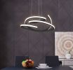 Finesse Decor Oslo Integrated LED Chandelier, Dimmable, Black