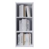 Classic 3 Cube Open Shelf Wood Bookcase, White